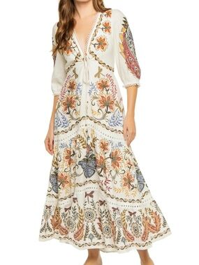 NWT FARM RIO Boho Glam Maxi Dress